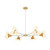 Kalco - 517473WNB - LED Chandelier - Tres - White and New Brass