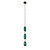Kalco - 519611STB - One Light Mini Pendant - Verde - Satin Brass