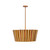 Kalco - 522856BGL - Six Light Pendant - Ripple - Bright Gold Leaf
