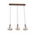 Kalco - 525261PAB - Three Light Island Pendant - EMBRACE - Pearlized Antique Brass