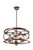 Kalco - 6609EZ - Five Light Pendant - Eternity - Etruscan Bronze