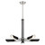 George Kovacs - P1695-691 - Five Light Chandelier - Turbine - Brushed Nickel and Coal Highlights