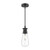 Alora - EP464001BKCB - One Light Outdoor Pendant - Marcel - Clear Bubble Glass/Textured Black