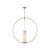 Alora - PD309130NBOP - One Light Pendant - Amor - Natural Brass/Opal Glass