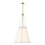 Alora - PD545622AGWL - Three Light Pendant - Manila - Aged Gold/White Linen
