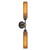 Alora - WV491223MBTJ - Two Light Vanity - Colby - Matte Black/Tan Jute