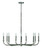 Framburg - 1060 PS - Nine Light Chandelier - Moderne - Polished Silver