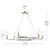 Harpin Six Light Chandelier (52771PN)
