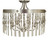 Framburg - 4713 SP/PN - Five Light Flush / Semi-Flush Mount - Adele - Satin Pewter with Polished Nickel