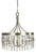 Framburg - 4715 SP/PN - Five Light Chandelier - Adele - Satin Pewter w/Polished Nickel