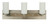 Framburg - 4733 SP/PN - Three Light Wall Sconce - Mercer - Satin Pewter with Polished Nickel