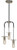 Framburg - 4893 PN/MBLACK - Three Light Pendant - Juliette - Polished Nickel with Matte Black