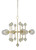 Framburg - 4946 SB - Six Light Chandelier - Solaris - Satin Brass