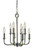 Framburg - 4986 PN - Six Light Chandelier - Boulevard - Polished Nickel