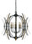 Framburg - 5058 MB/AB - Eight Light Chandelier - Monique - Mahogany Bronze w/Antique Brass Accents