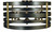 Framburg - 5092 MB/AB - Five Light Flush / Semi-Flush Mount - Pastoral - Mahogany Bronze with Antique Brass Accents