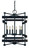 Framburg - 5276 MBLACK - Six Light Chandelier - Rustic Chic - Matte Black