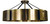 Framburg - 5292 AB/MBLACK - Eight Light Semi-Flush Mount - Lasalle - Antique Brass w/Matte Black Accents