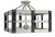 Framburg - 5344 SP/MBLACK - Five Light Flush / Semi-Flush Mount - Metro Artisan - Satin Pewter/Matte Black