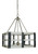 Framburg - 5346 SP/MBLACK - Five Light Chandelier - Metro Artisan - Satin Pewter/Matte Black