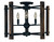 Framburg - 5401 MBLACK - Five Light Flush / Semi-Flush Mount - Modern Farmhouse - Matte Black