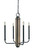 Framburg - 5414 MBLACK - Four Light Chandelier - Loft - Matte Black