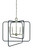 Framburg - 5425 SP/MBLACK - Five Light Chandelier - Montrose - Satin Pewter With Matte Black