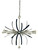 Framburg - 5432 SP/MBLACK - Ten Light Chandelier - Victoria - Satin Pewter With Matte Black