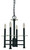 Framburg - 5444 MBLACK - Four Light Chandelier - Metropolitan - Matte Black