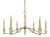 Framburg - 5660 BR - Six Light Chandelier - Vivian - Brushed Brass