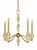 Framburg - 5665 BR - Five Light Chandelier - Vivian - Brushed Brass