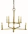 Framburg - 5760 BR - Ten Light Chandelier - Evelyn - Brushed Brass