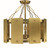 Framburg - 5860 BR - Five Light Semi-Flush Mount - Barrington - Brushed Brass
