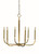 Framburg - 5876 BR - Six Light Chandelier - Manhattan - Brushed Brass