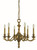Framburg - 5936 BR - Six Light Chandelier - Scarsdale - Brushed Brass