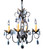 Framburg - 9904 MB - Four Light Chandelier - Liebestraum - Mahogany Bronze