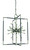 Framburg - L1118 BN/MBLACK - Eight Light Chandelier - Zeta - Brushed Nickel w/Matte Black Accents