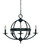 Framburg - L1155 MBLACK - Five Light Chandelier - Aurora - Matte Black