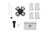 Kichler - 350210DBK - LED Fan Fitter - Accessory - Distressed Black
