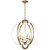 Kichler - 42138NBR - Four Light Foyer Pendant - Voleta - Natural Brass