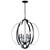 Kichler - 42139BK - Six Light Foyer Chandelier - Voleta - Black