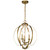 Kichler - 42140NBR - Three Light Pendant - Voleta - Natural Brass