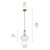 Everly One Light Pendant (42141NBRCS)