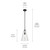 Everly One Light Pendant (42199BK)
