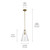 Everly One Light Pendant (42199NBRCS)