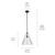 Everly One Light Pendant (42200BKCS)