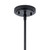 Everly One Light Pendant (42456BK)