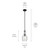 Everly One Light Pendant (42456BKCS)