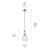 Everly One Light Pendant (42456CHCS)