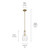 Everly One Light Pendant (42456NBRCS)